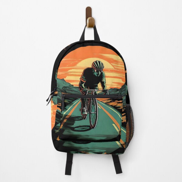Item preview, A cyclist setting sun in the background. designed and sold by Hisirdoux.