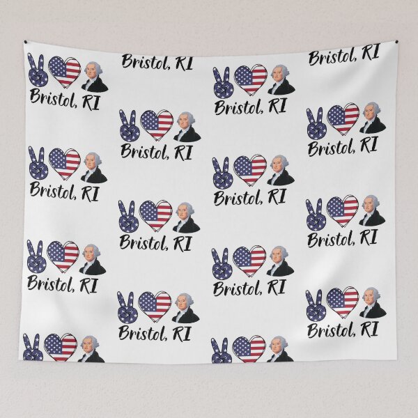 Item preview, Peace, Love and George Washington Bristol, RI 02809 designed and sold by DigitalLuckyCat.