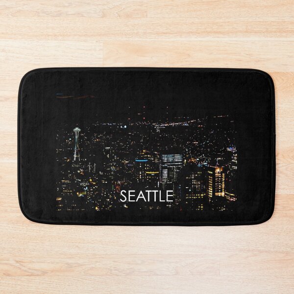 Item preview, Seattle, Washington, USA, Travel Print, Night designed and sold by summattodraw.