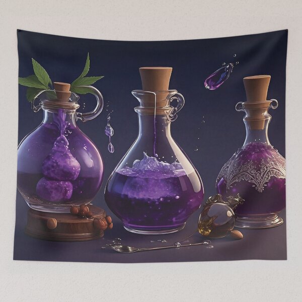 Item preview, Beautiful fantasy glass flasks designed and sold by Tstickers888.