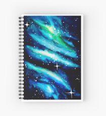 Blue Galaxy Watercolor Spiral Notebook