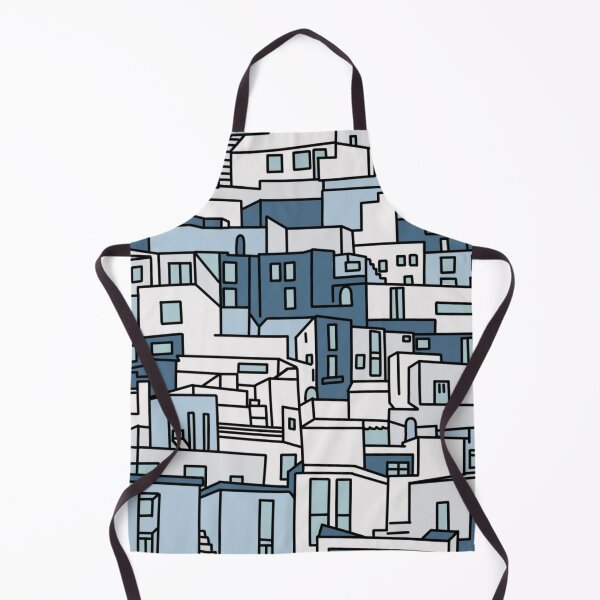 Item preview, Colorful Island Homes All-Over Print designed and sold by Unhinged Heather.