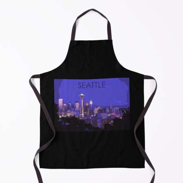 Item preview, Seattle, Washington, USA, Travel Print, Night designed and sold by summattodraw.