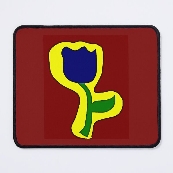 Item preview, Blue Tulip Drawn Folk Artwork designed and sold by Earth Nature Creations.