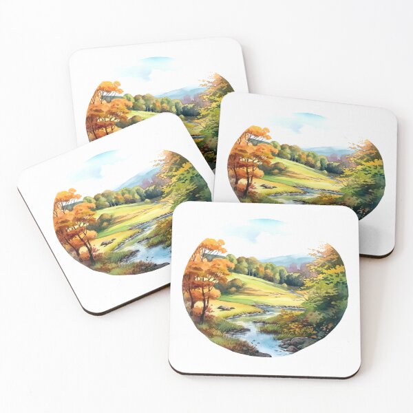 Item preview, Green Valley River Clipart, Lush Landscape, Verdant Waters, Nature's Serenade, River Tranquility, Picturesque Valley, Breathtaking Views designed and sold by CoolorPainting.