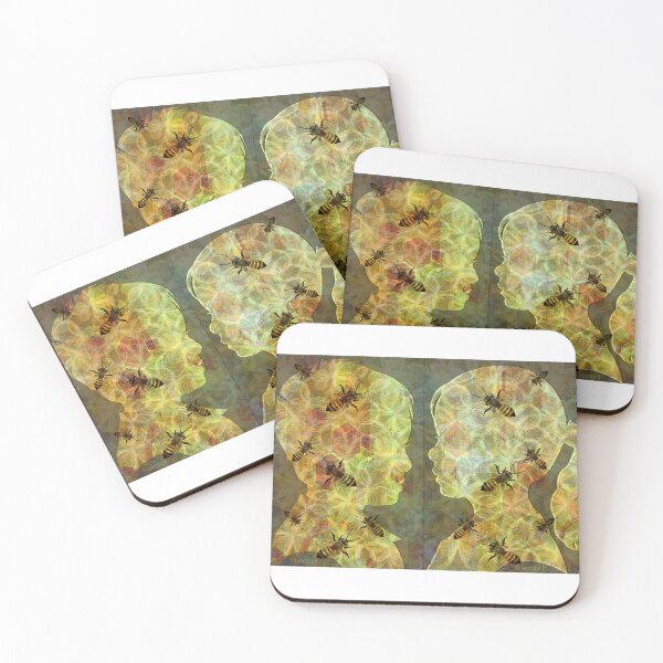 Item preview, Floral Honeybees designed and sold by lexdizih.