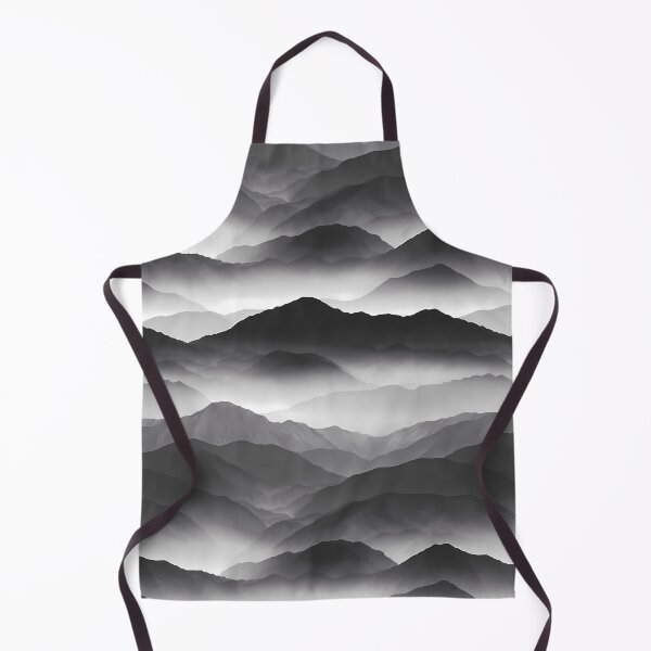 Item preview, Black and White Misty Mountains designed and sold by FrostedPeaks.