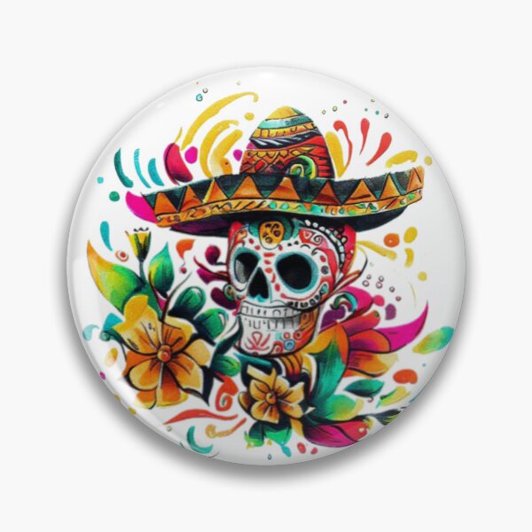 Item preview, mexi  s k u l l  h a t  designed and sold by luckymando.