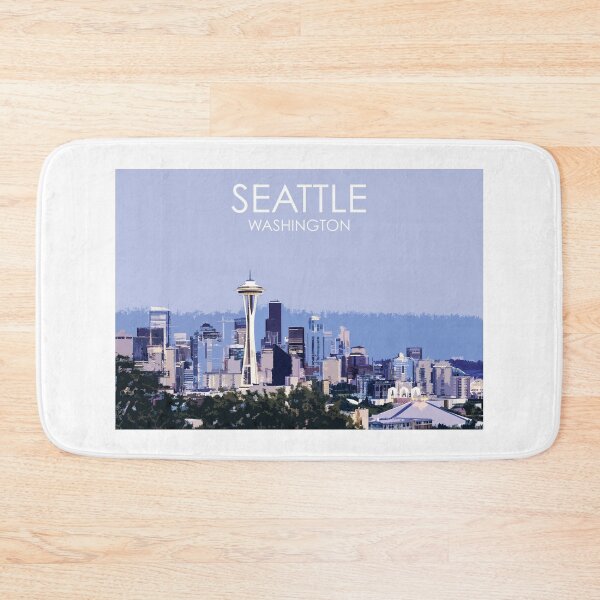 Item preview, Seattle, Washington, USA, Travel Print designed and sold by summattodraw.