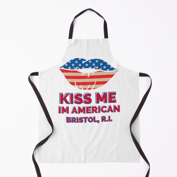 Item preview, Kiss me I’m American Bristol, RI 02809 designed and sold by DigitalLuckyCat.
