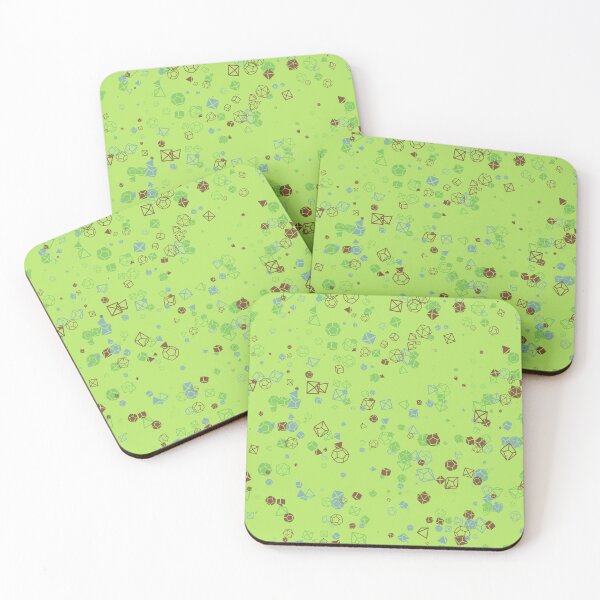 Item preview, Dice Hoard - Green background with green, brown and blue dice designed and sold by AvengingSassy.