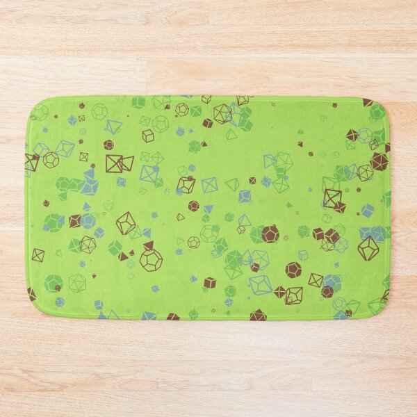 Item preview, Dice Hoard - Green background with green, brown and blue dice designed and sold by AvengingSassy.