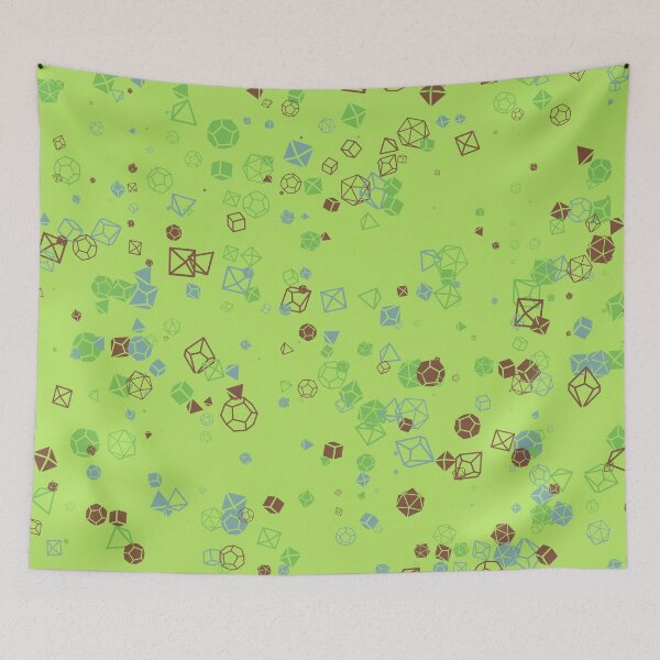 Item preview, Dice Hoard - Green background with green, brown and blue dice designed and sold by AvengingSassy.