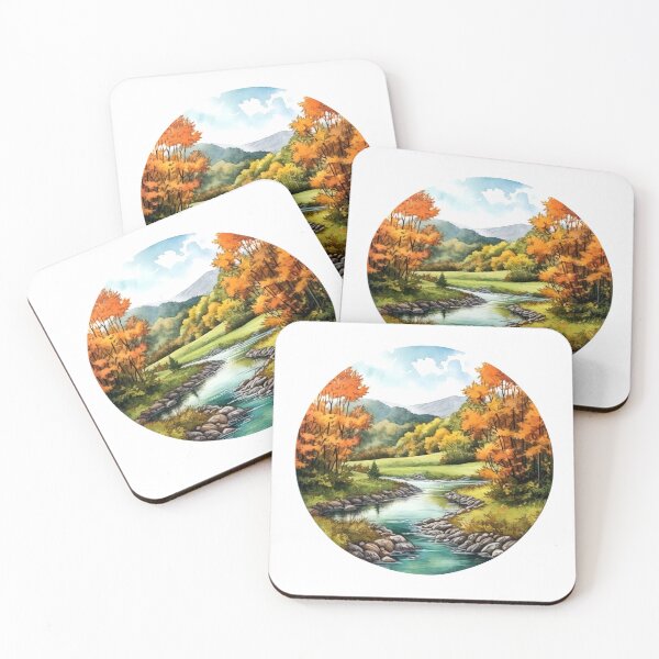 Item preview, Green Valley River Clipart, Lush Landscape, Verdant Waters, Nature's Serenade, River Tranquility, Picturesque Valley, Breathtaking Views designed and sold by CoolorPainting.