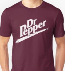 Dr Pepper 90s Maroon Background Unisex T-Shirt