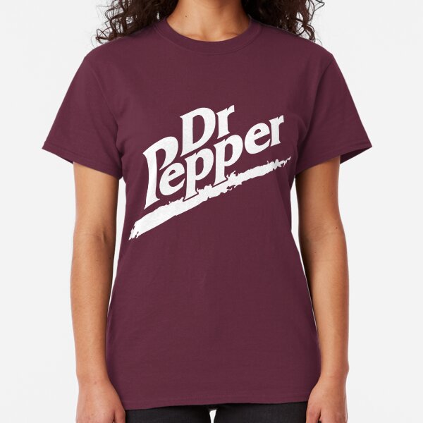 Dr Pepper 90s Maroon Background Classic T-Shirt