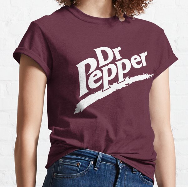 Dr Pepper 90s Maroon Background Classic T-Shirt