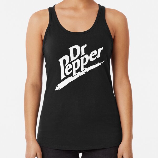 Dr Pepper 90s Maroon Background Racerback Tank Top