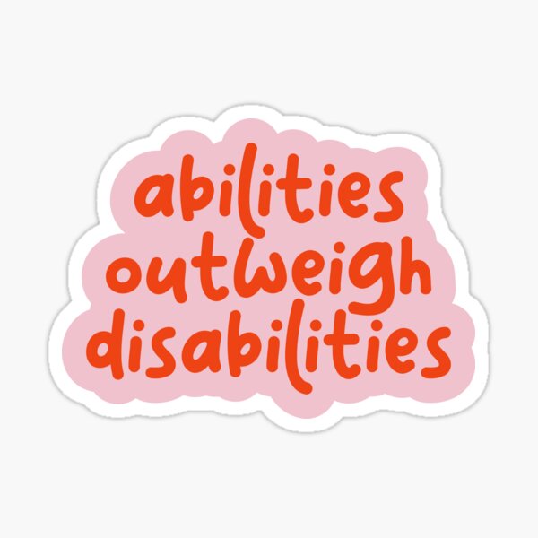 Item preview, Abilities Outweigh Disabilities, Special Education designed and sold by Artestygraphic.