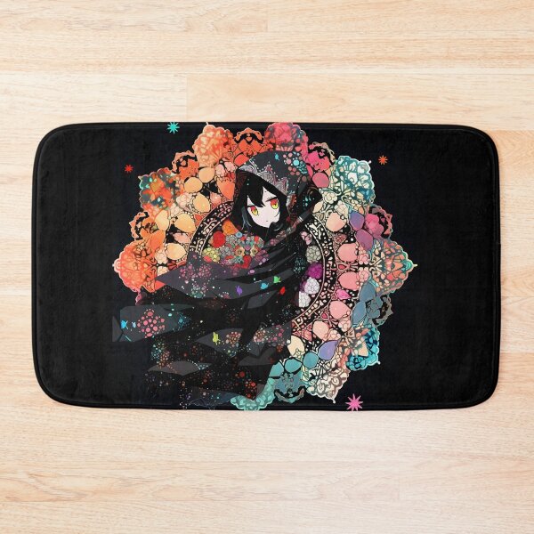Item preview, Glittering Shadows: Black Anime Girl in Kaleidoscopic designed and sold by Newborninfant.