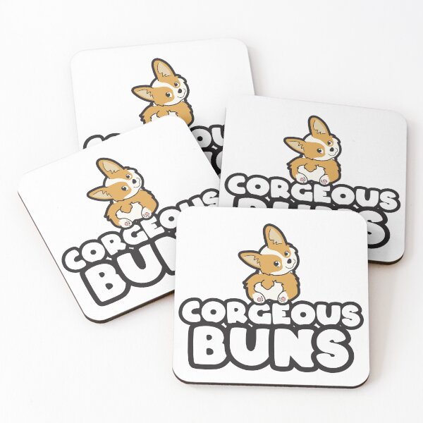 Item preview, Gorgeous Buns Pun - Funny Corgi designed and sold by ZigerBlitz.