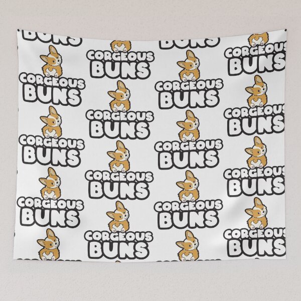 Item preview, Gorgeous Buns Pun - Funny Corgi designed and sold by ZigerBlitz.