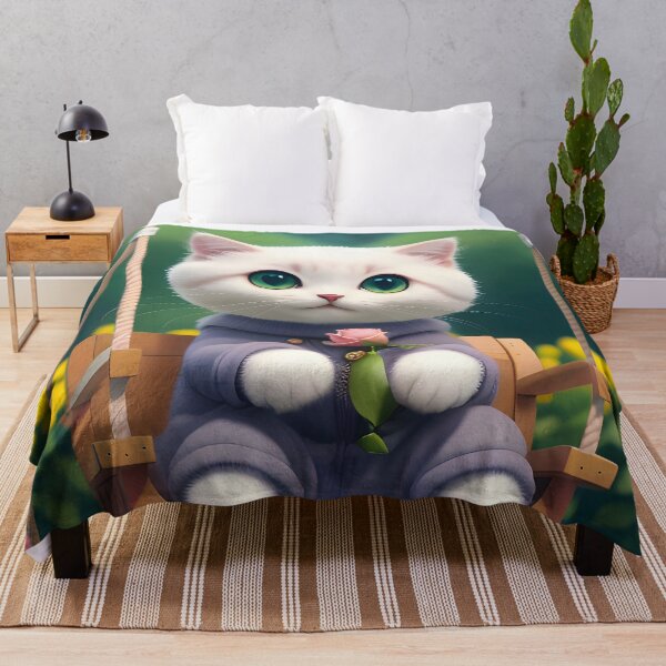 Item preview, Cat on a swing - Modern digital art designed and sold by Ai-michiart.