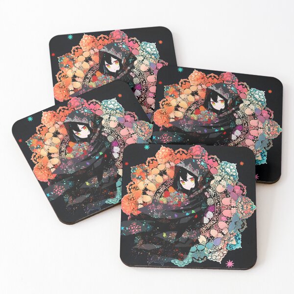 Item preview, Glittering Shadows: Black Anime Girl in Kaleidoscopic designed and sold by Newborninfant.