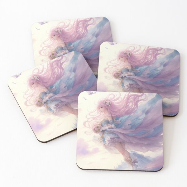 Item preview, Pink fantasy fairy pastel colored dream designed and sold by RK - Shop.