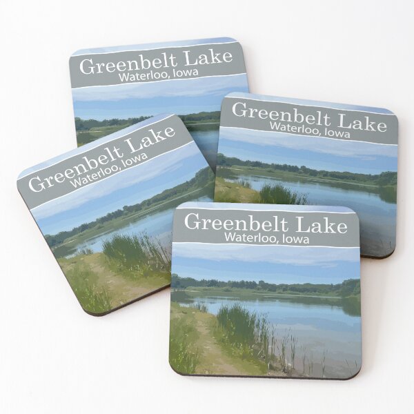 Item preview, Greenbelt Lake, Waterloo, Iowa (w/ words) designed and sold by Mishamigo46.