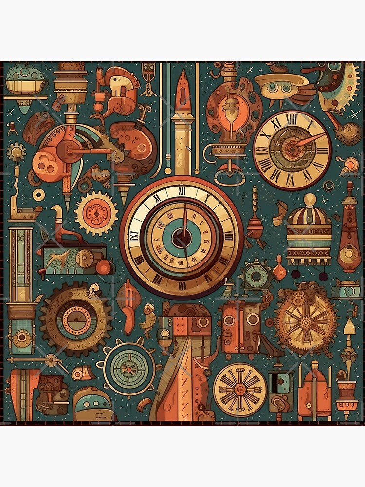 Majestic Steampunk Automaton: A Victorian-Era Mechanical Marvel Sticker  for Sale by JLCableStudio