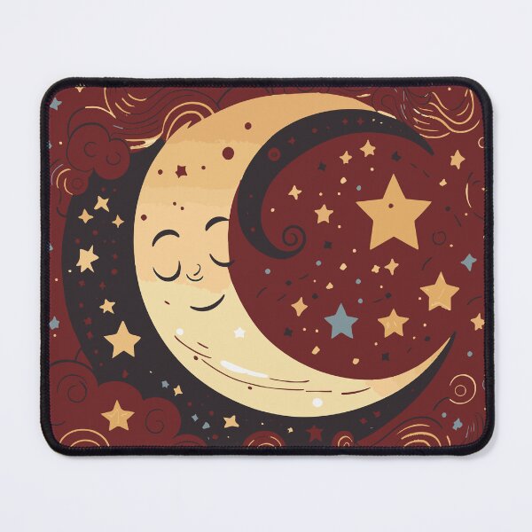 Item preview, Adorable Sleeping Moon designed and sold by UrbanHedgehog.