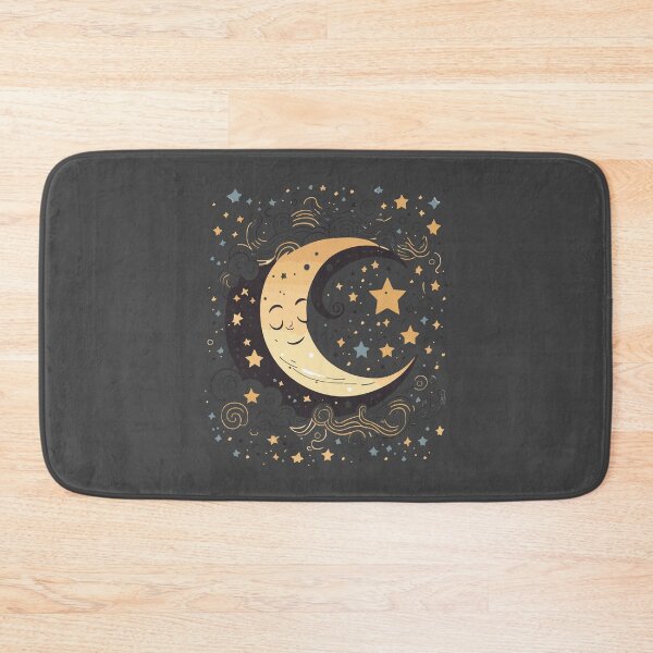 Item preview, Adorable Sleeping Moon designed and sold by UrbanHedgehog.