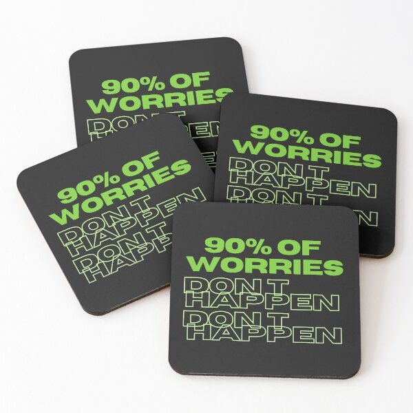 Item preview,  T-Shirt with Joke "90% of Worries Don't Happen" designed and sold by TeeAauthenticF.