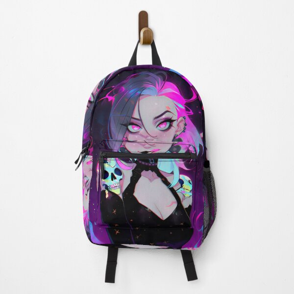Item preview, Kawaii Goth Girlie with Pink Hair designed and sold by BoudiccaLondon.