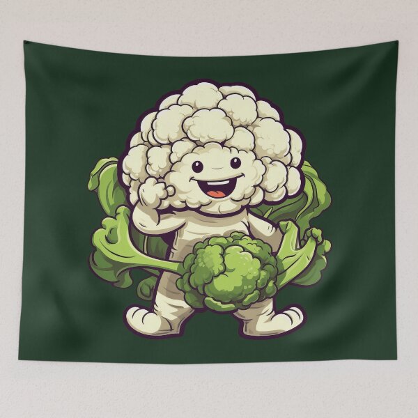 Item preview, Dancing Cauliflower Happy Veggie designed and sold by LilyBell6.