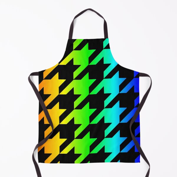 Item preview, ombre rainbow black houndstooth colorful designed and sold by Gossip Rag.