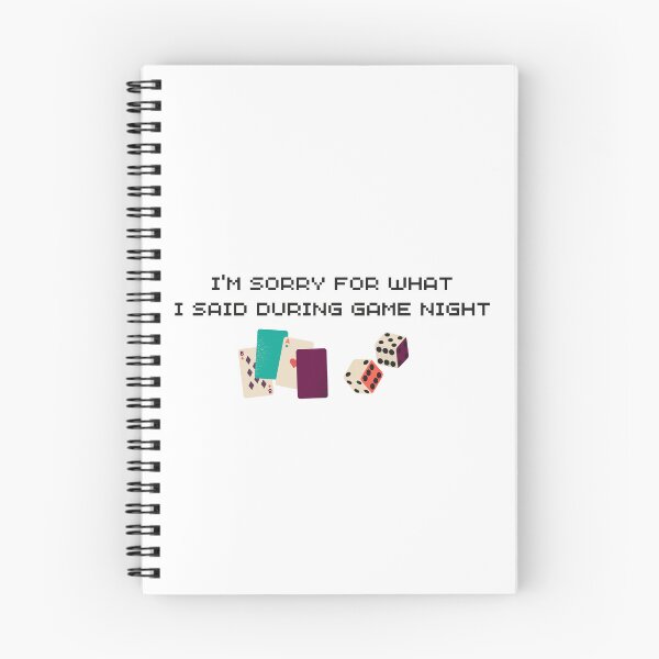Item preview, Sorry for what I said during game night - Black Text designed and sold by rachelastroh.