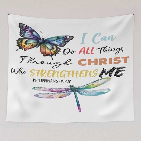 Item preview, Dragonflies and Butterflies - Philippinans 4:13 designed and sold by ShopAlphaOmega.