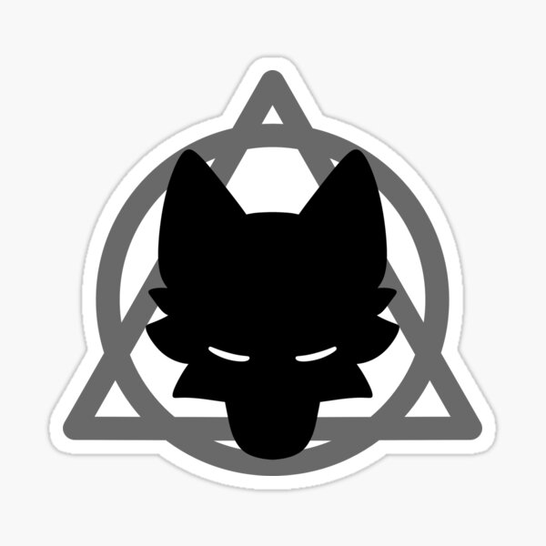 Silver Fox Therian Theta Delta Sticker for Sale by DraconicsDesign