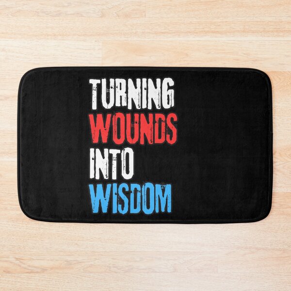 Item preview, Turning Wounds into Wisdom – Growth Through Pain Quote Shirt designed and sold by TeeeCrafted.