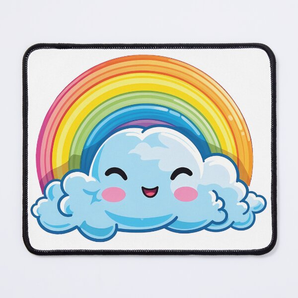 Item preview, Blissful Weather | Kawaii Rainbow and Happy Cloud | Playful Positivity designed and sold by PopPopGfx.