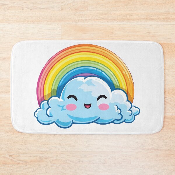 Item preview, Blissful Weather | Kawaii Rainbow and Happy Cloud | Playful Positivity designed and sold by PopPopGfx.