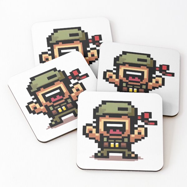 Item preview, Happy soldier pixel art designed and sold by PexelBoi.