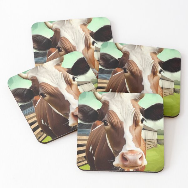 Item preview, Cow portrait designed and sold by Witty-Kids.