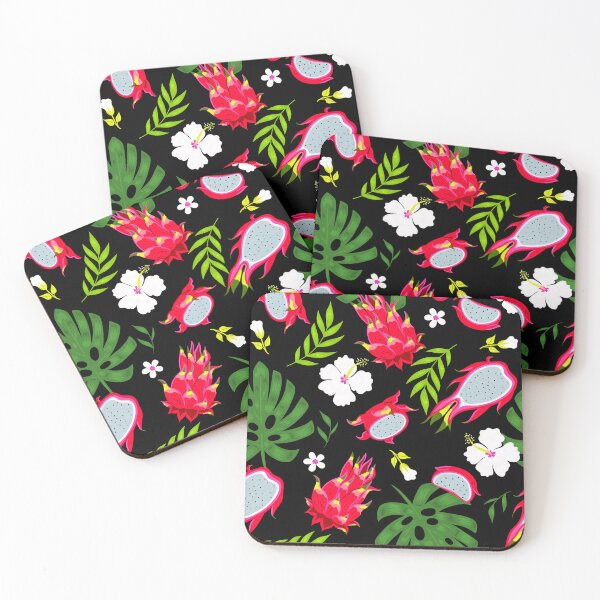 Item preview, black Pitaya dragon fruit monstera  designed and sold by Gossip Rag.