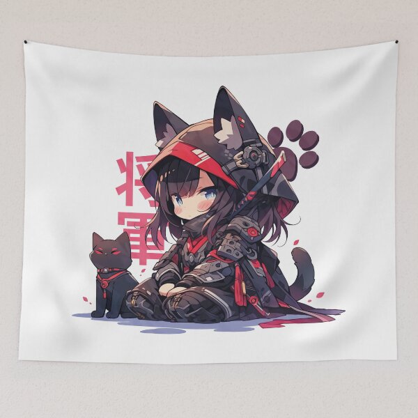 Item preview, Shogun Chic designed and sold by Chibi Cat Art Corner.