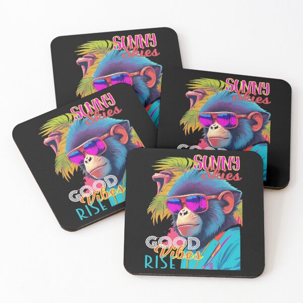 Item preview, Summer Retro Neon Ape Design designed and sold by The Funscape Store.