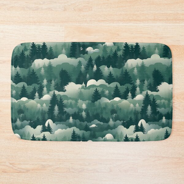 Item preview, Green Misty Trees designed and sold by FrostedPeaks.