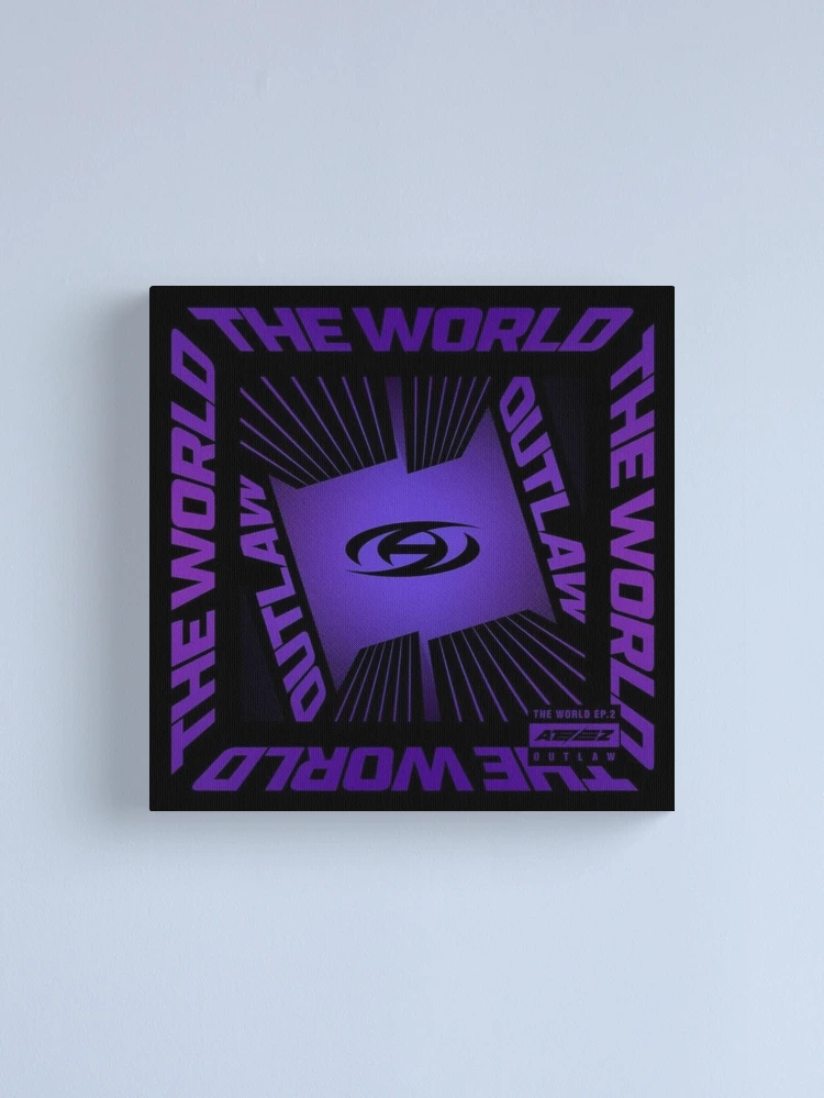 ATEEZ(에이티즈) THE WORLD EP.2 : OUTLAW ALBUM COVER Canvas Print for Sale by  CharliBluu